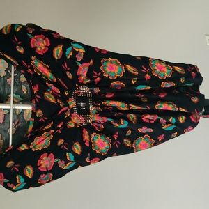 Blouse with attached cami inside